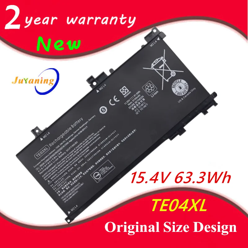 TE04XL Laptop battery For HP OMEN 15-ax210TX ax211TX ax215TX ax218TX ax219TX ax223TX ax225TX ax239TX TPN-Q173 HSTNN-DB7T TE04