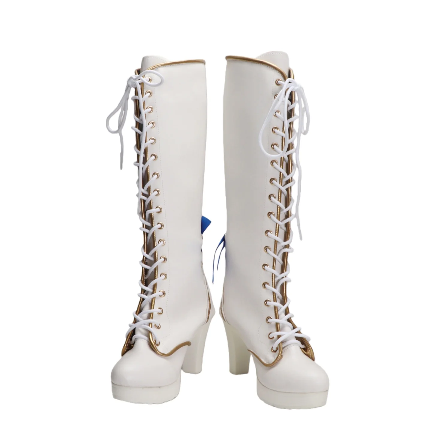 Scarpe cosplay Hebi Virtual YouTuber Stivali Hebi bianchi