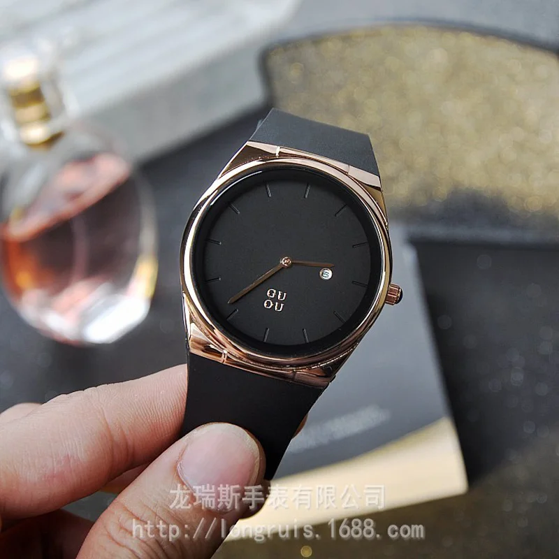 

Fashion GUOU Brand Women Quartz Wrist Watches Modern Montre Femme Horloge Leather Belt Reloj Mujer Relojes Drop Shipping