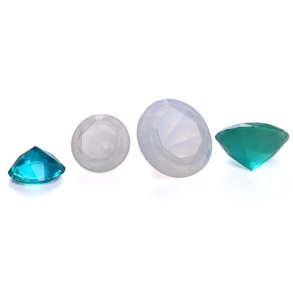 50/60/80mm Diamond shape silicone mold UV epoxy resin molds jewelry making Home Decoration Craft Resin craft Art Ornaments