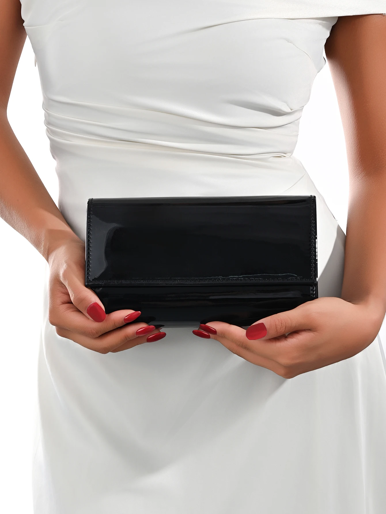 حقيبة يد نسائية من جلد البولي يوريثان للسهرات بإغلاق مغناطيسي أنيقة وعصرية للاستخدام اليومي، حقيبة يد للفتيات للحفلات #2