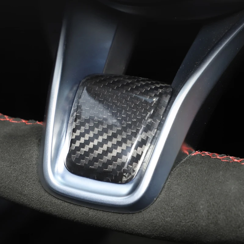 

Carbon Fiber Steering Wheel Decoration Patch Car Stickers For Alfa Romeo Giulia Stelvio 2020-2021 Interior Accessories