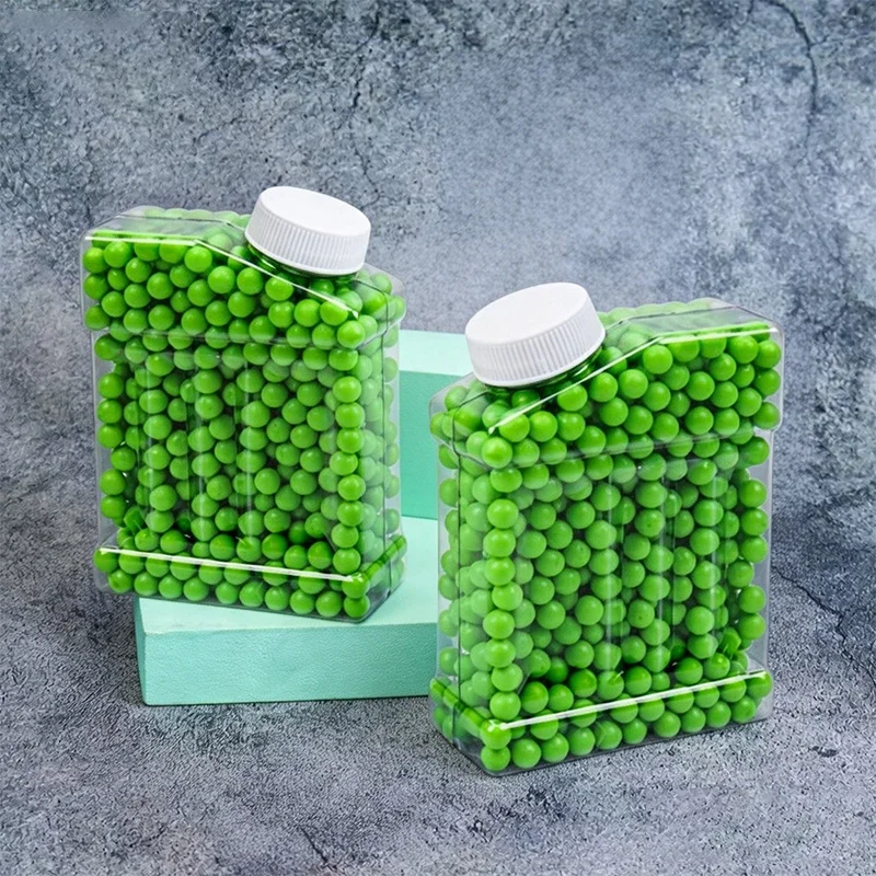 

1E1Q Green 7.2mm Soft Rubber Beads For Toy Blaster, Safe Outdoor Game Accessories, Non-toxic Play Parts For Children