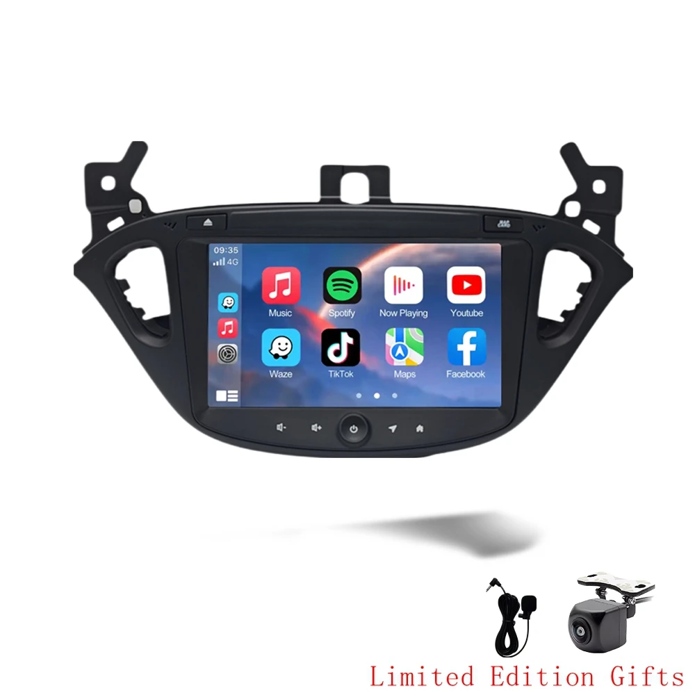 Android 15 autoradio multimediaspeler voor Opel Adam 2013-2016 en Corsa E 2015-2019 met GPS, DSP, CarPlay en touchscreen - afbeelding 1