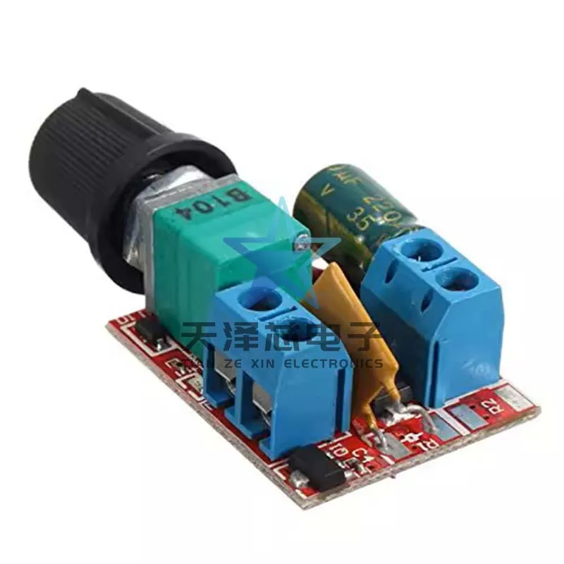 Mini-Gleichstrommotor, Pwm-Geschwindigkeitsregler, 3 V, 6, 12, 24, 35 V, Drehzahlregelungsschalter, ultrakleiner LED-Dimmer, 5 A