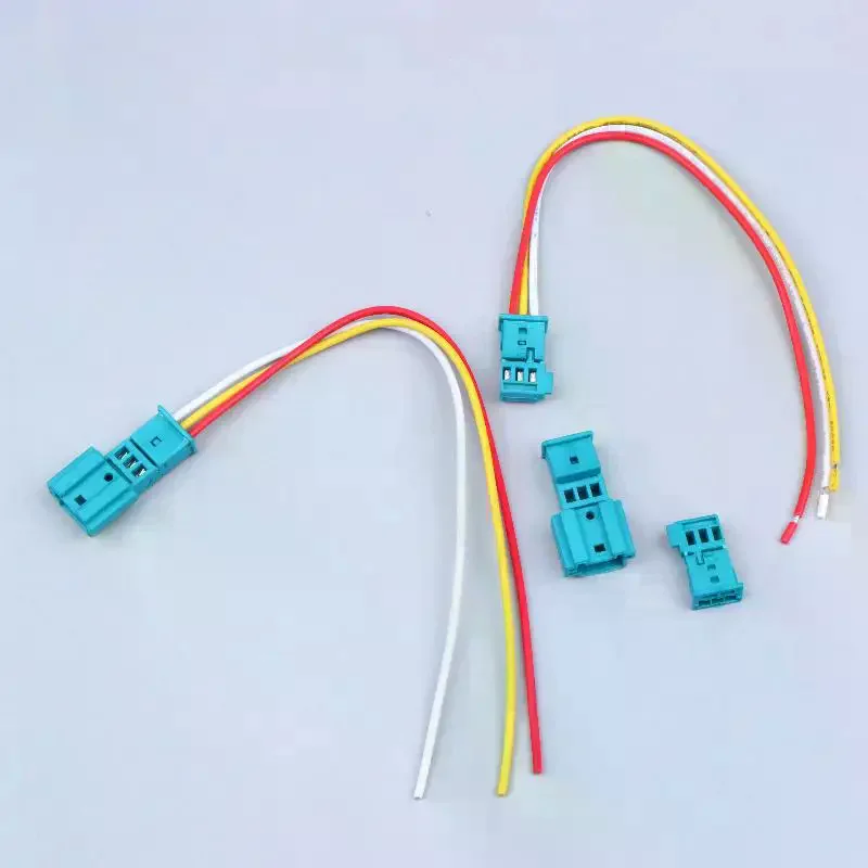 3 Pin Way Automobile Tweeter Cable Connector With Wires Auto Male Female Docking Sockets 1355600-9 1-1718346-1