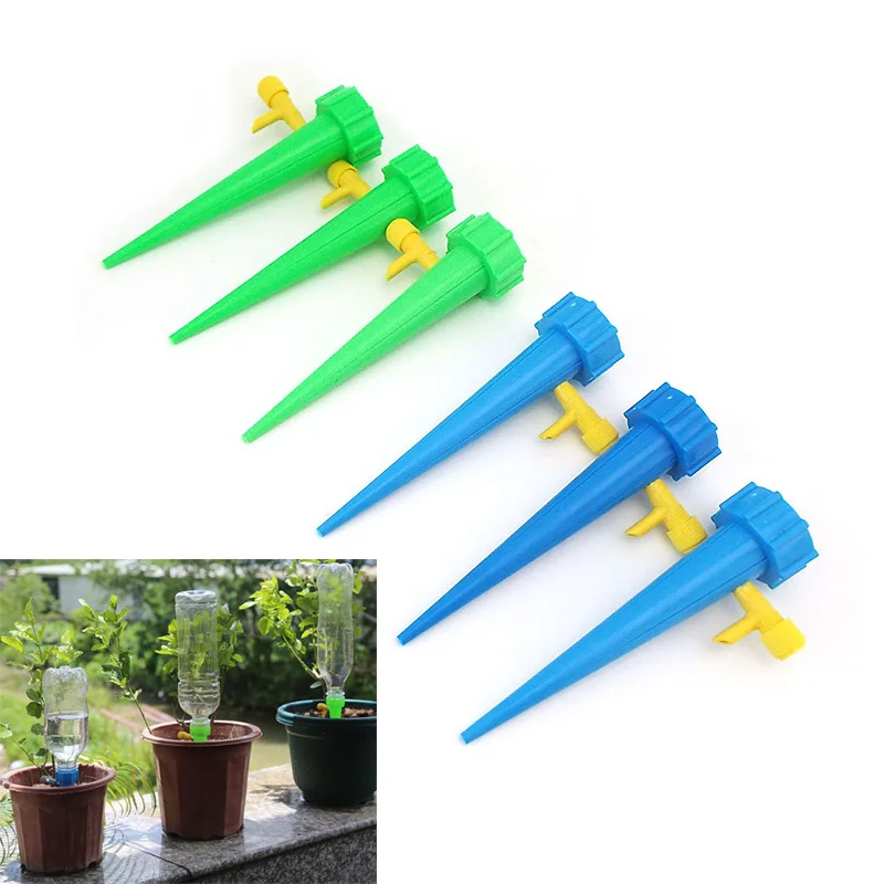 Self Watering Spike Adjustable Drip Irrigation System Watering Device With Slow Release Control Plants Auto Water Dripper Device