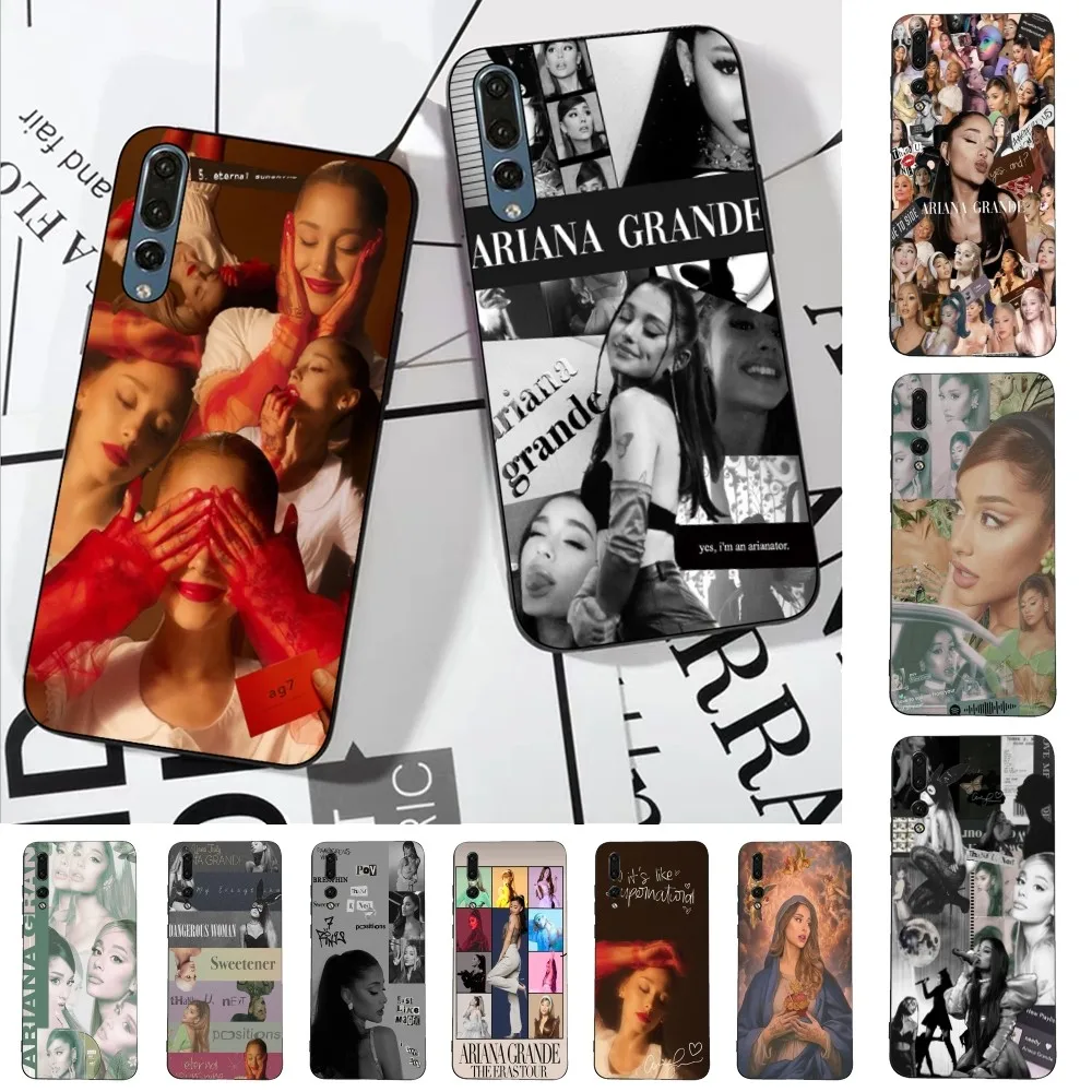 

A- Ariana G-Grande Phone Case For Huawei P 8 9 10 20 30 40 50 Pro Lite Psmart Honor 10 Lite 70 Mate 20lite