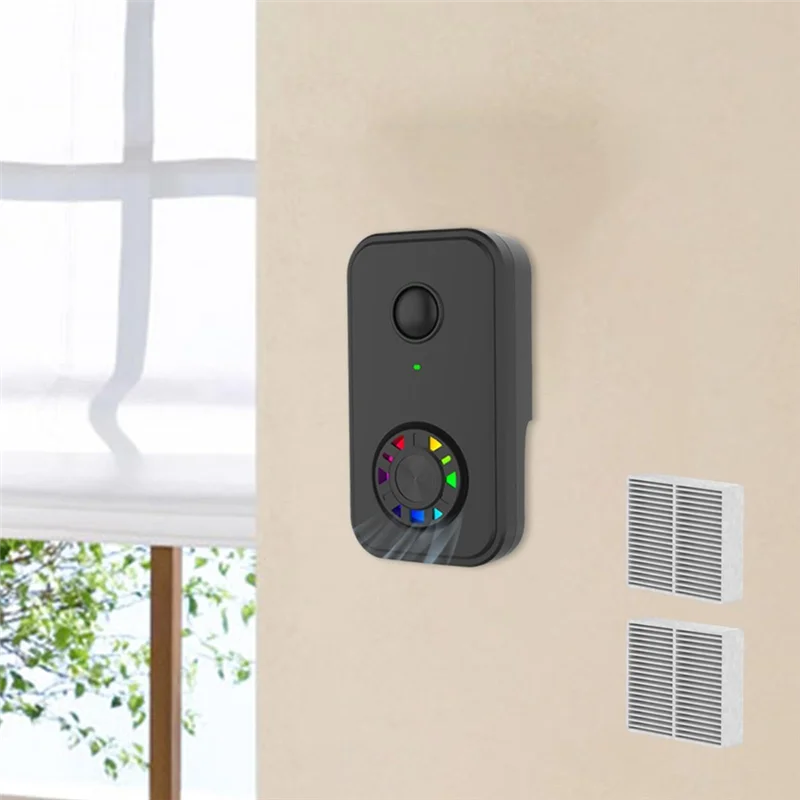 N95R HEPA Filter Fan Air Purifier Plug-In Design Removes Dust, Pet Dander For Kitchen, Office Pet Room Eu Power Adapter EU PLUG