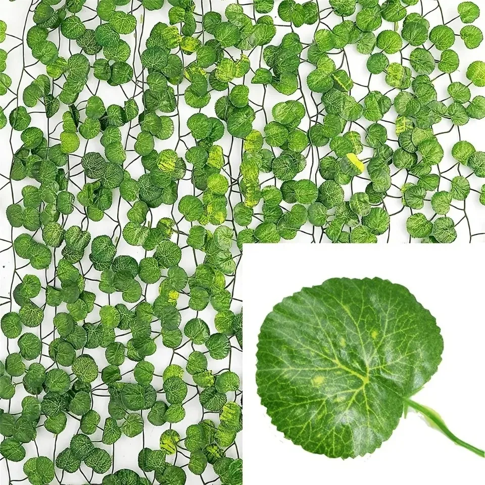 4.4/11M Kunstplant Groene Klimopblad Garland Fake Plant Creeper Opknoping Wijnstok Outdoor DIY Tuin Muur bruiloft Home Decor