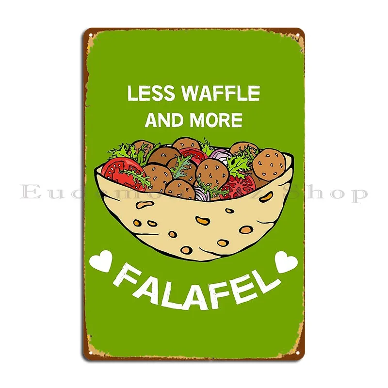 Funny Falafel Middle Eastern Cooks Street Food Metal Sign Wall Decor Wall Decor Designing Designing Wall Cave Tin Sign Poster
