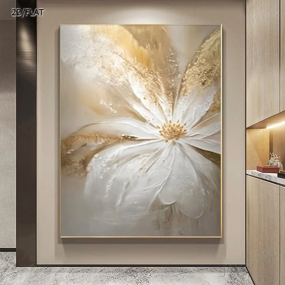 100% Hand-Painted Golden Oil Painting Abstract Canvas Image Wall Art Picture For Living Room Aisle Hotel Office Home Decor Gift
