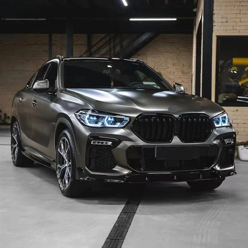 

Для Bmw G06 X6 ABS яркий черный передняя губа задний диффузор боковые юбки комплект кузова автомобиля 2021