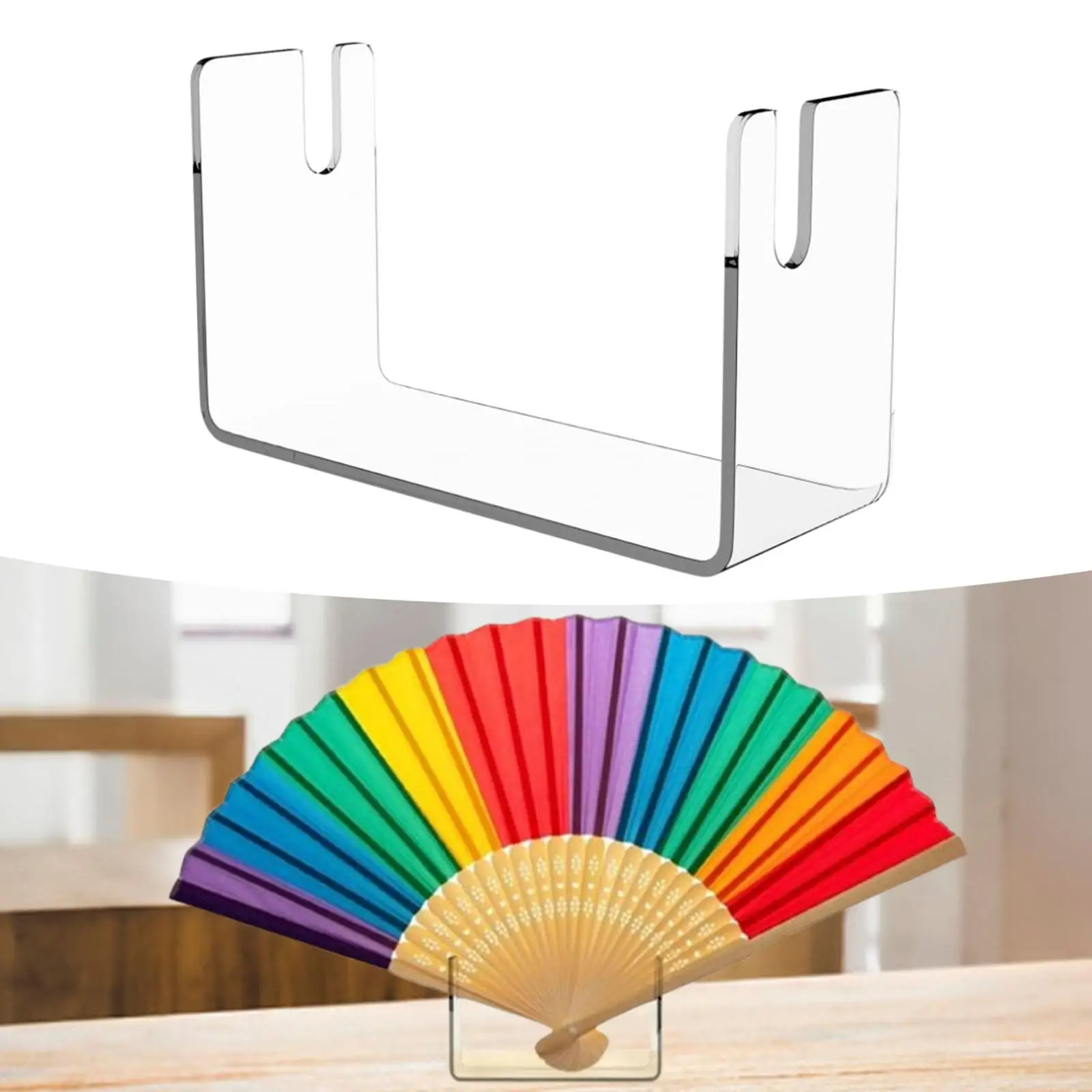 Fan Display Stand Japanese Fan Stand Decorative Home Decoration Fan Holder for Store Exhibition Desktop Bookshelf Living Room