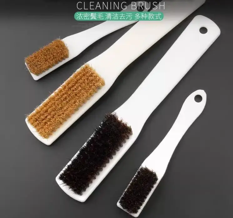 Boutique stationery Pig bristle soft and hard bristle brush Olive Walnut Diamond Ware Cleaning and Maintenance Tool NO.TXF-2376