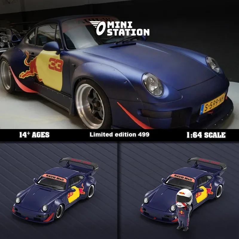 

Mini Station 1:64 RWB 964 RB33 Die-Cast Car Models