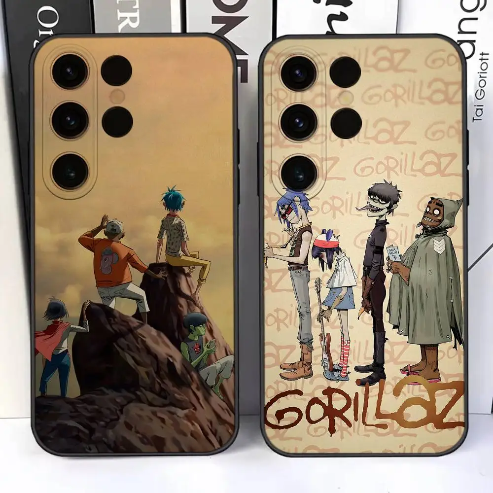 

Band G-Gorillaz Gods of Lying For Samsung S25,S24,Ultra,S20,S30,Plus,S22,S23,Ultra,Plus,5G Black Silicone Soft Case