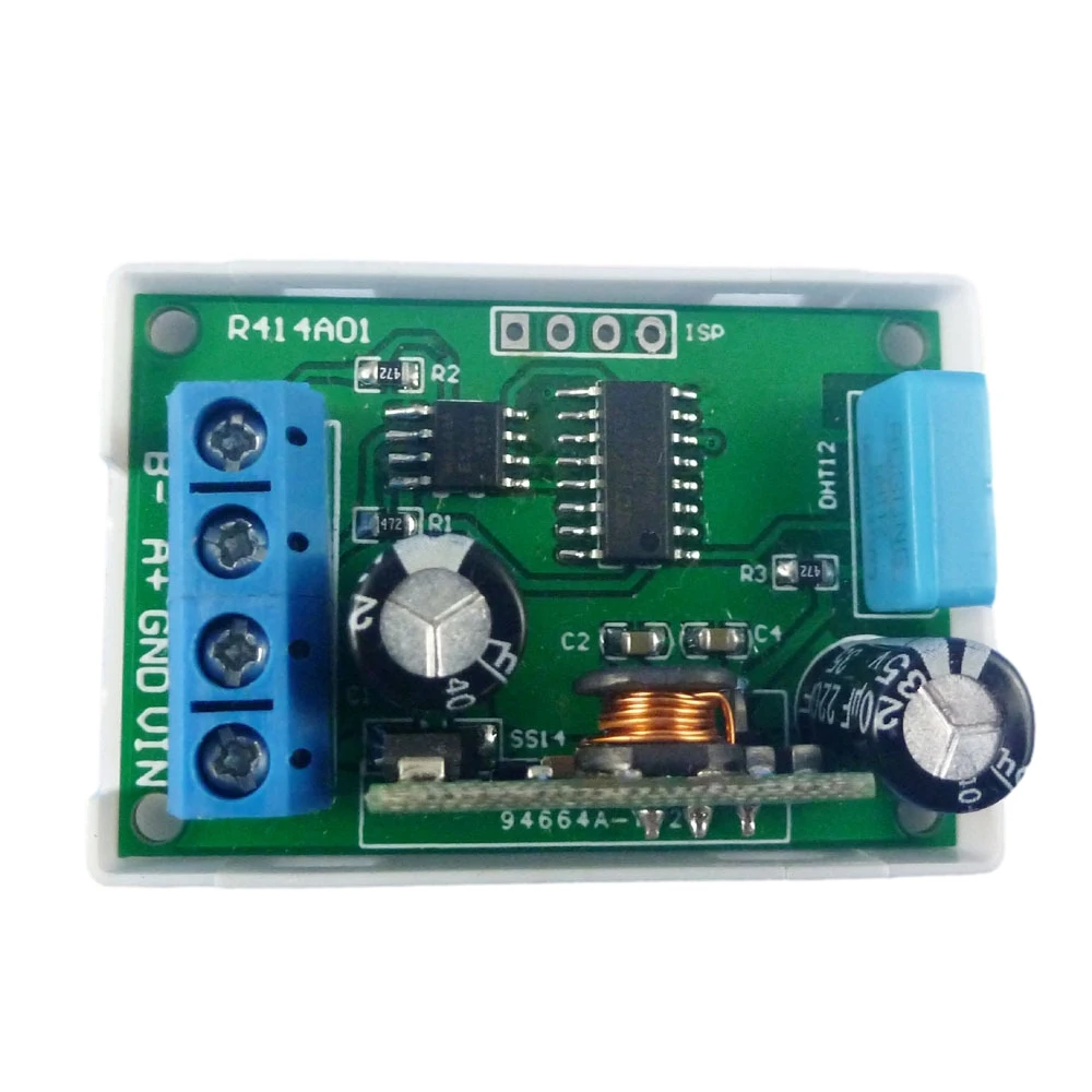 R414A01 Monitor jarak jauh Sensor temperatur & kelembaban Modbus Rtu RS485 DC5V-23V 8MA RS485 ganti DHT11 DHT22 DS18B20 PT100