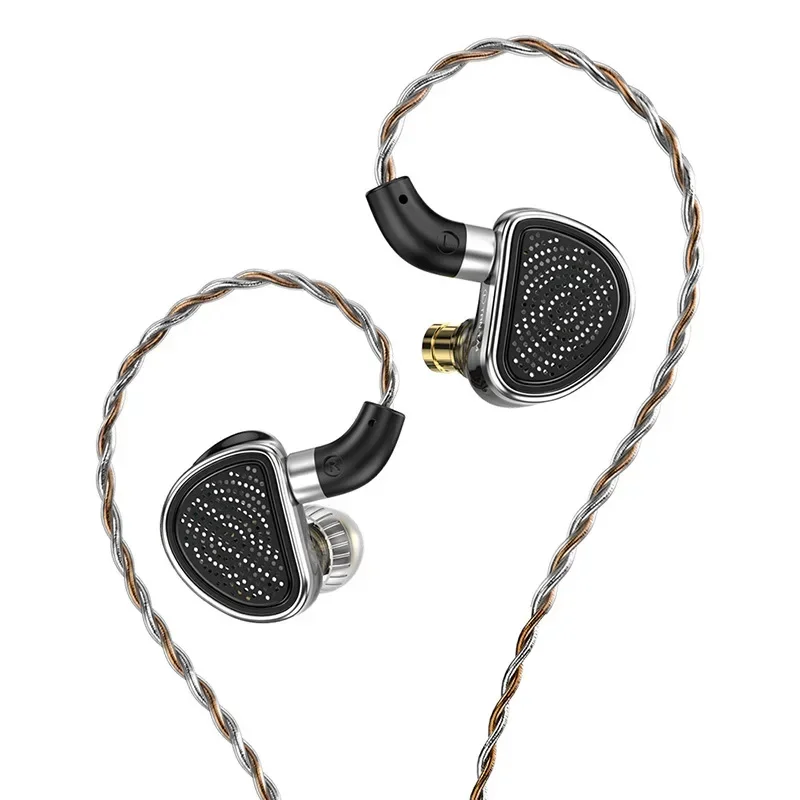TA4 in-ear wired earphones, two circles and two iron HiFi listening sports, four units, Lou's circle iron earplugs.
