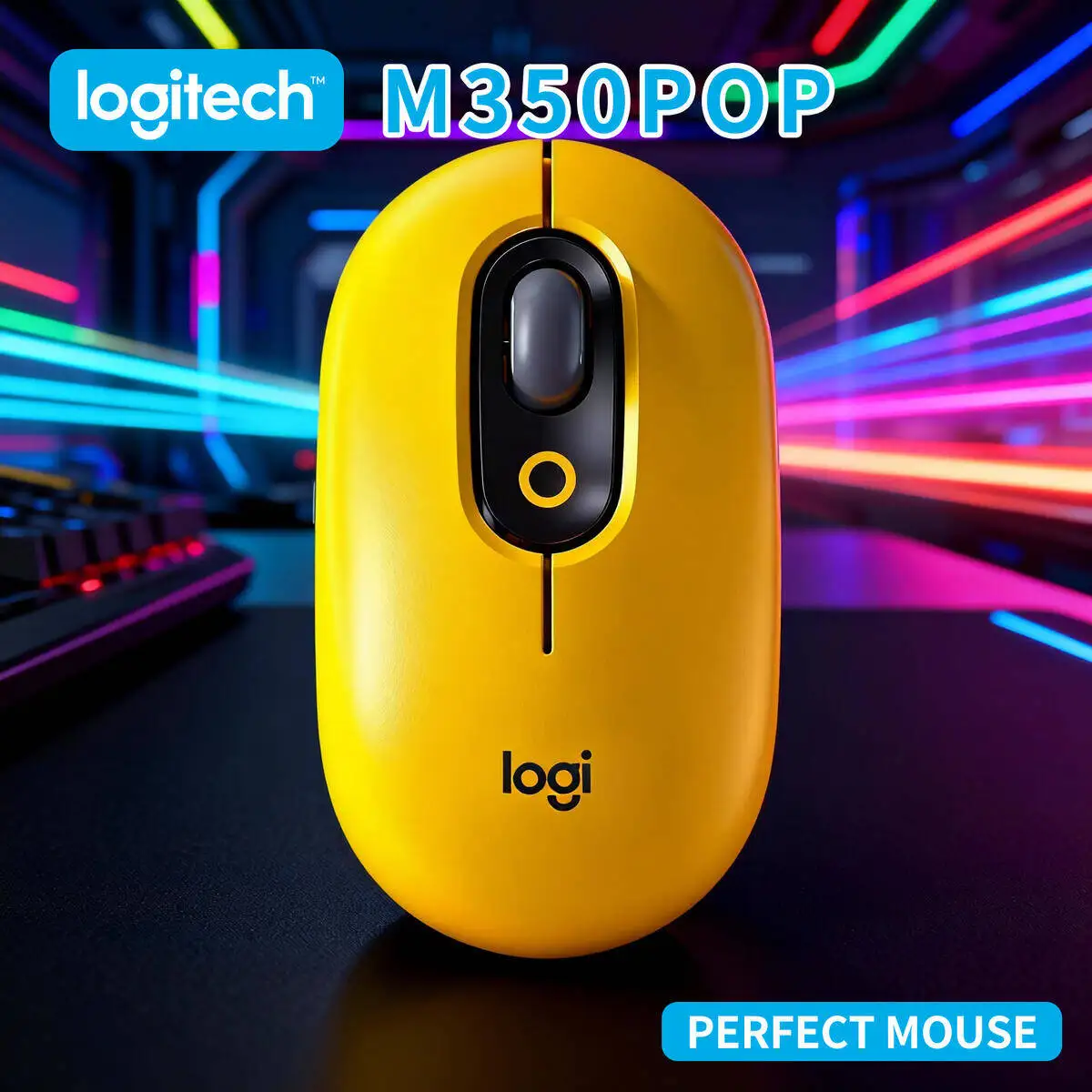 

Logitech M350 POP Bluetooth Wireless Mouse Plug & Play for Student Home Study