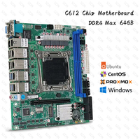 Home Nas X99 Motherboard C612 Chip LGA2011-3 for NAS Router Sever 6x2.5GbE I226 10xSATA Support Raid Xeon E5-V3 V4