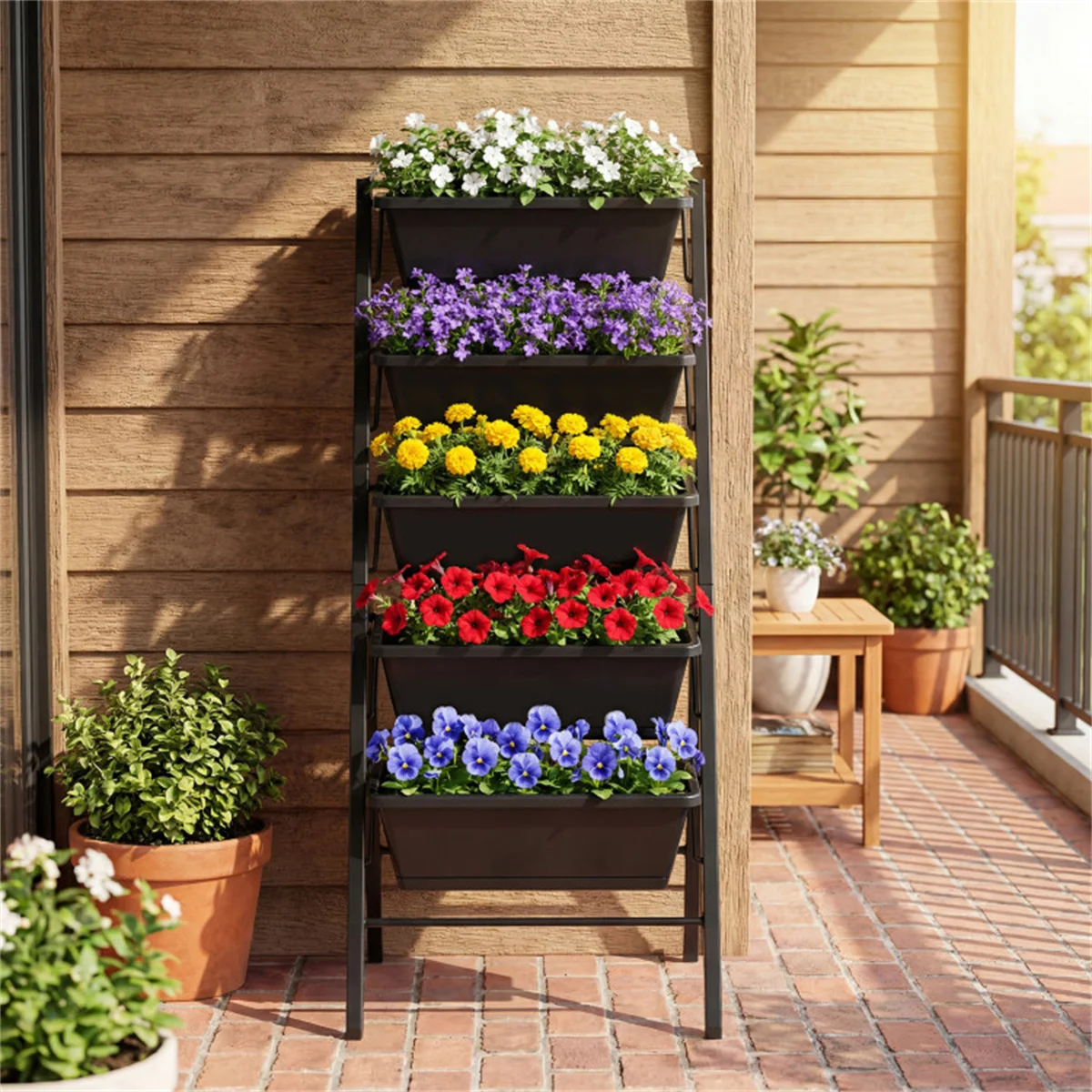Raised Bed Planter Box - 5 Katmanlı Dikey Yükseltilmiş Bahçe Yatağı,