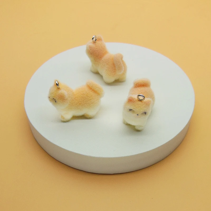 1/3 pçs gato pingente para correntes de telefone chaveiros brinco diy jóias fazer kawaii fofo animais resina encantos cão