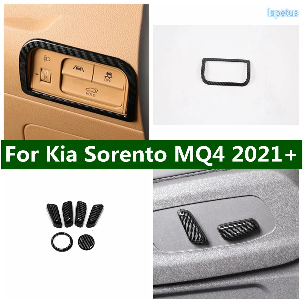 

Seat Memory Push Adjustment Switch Head Light Lamp Control Button Decoration Frame Cover Trim For Kia Sorento MQ4 2021 2022 2023