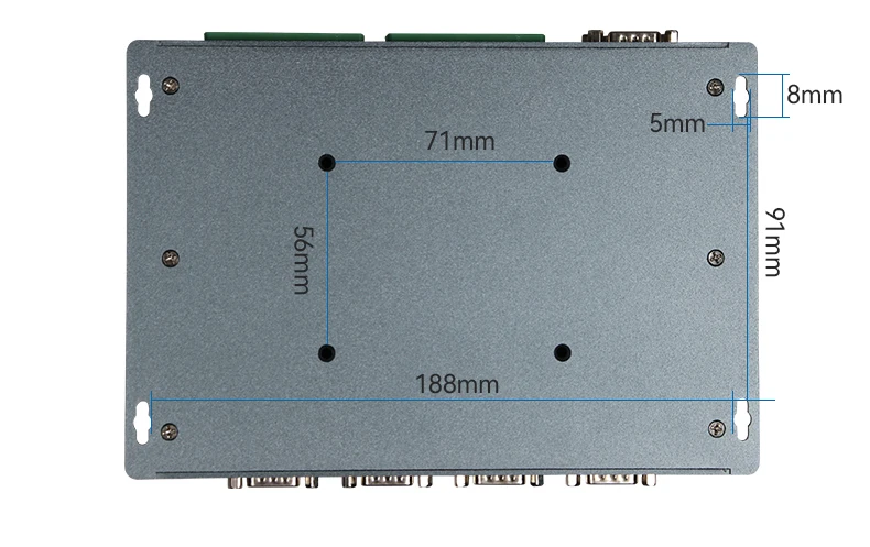 Industrial Mini PC Intel i5 i7 8th/10th 6x COM RS232/485 4x 2.5G Etherent POE GPIO 8xUSB HDMI Mini-PCIe Win11/10 Linux DC9V-36V