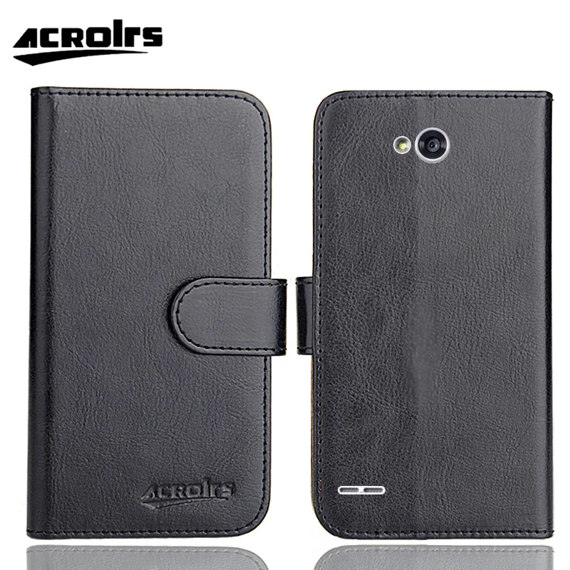 Ultra-fino couro capa telefone casos, carteira de cartão de crédito, especial, 5 ", 6 cores, lg l80