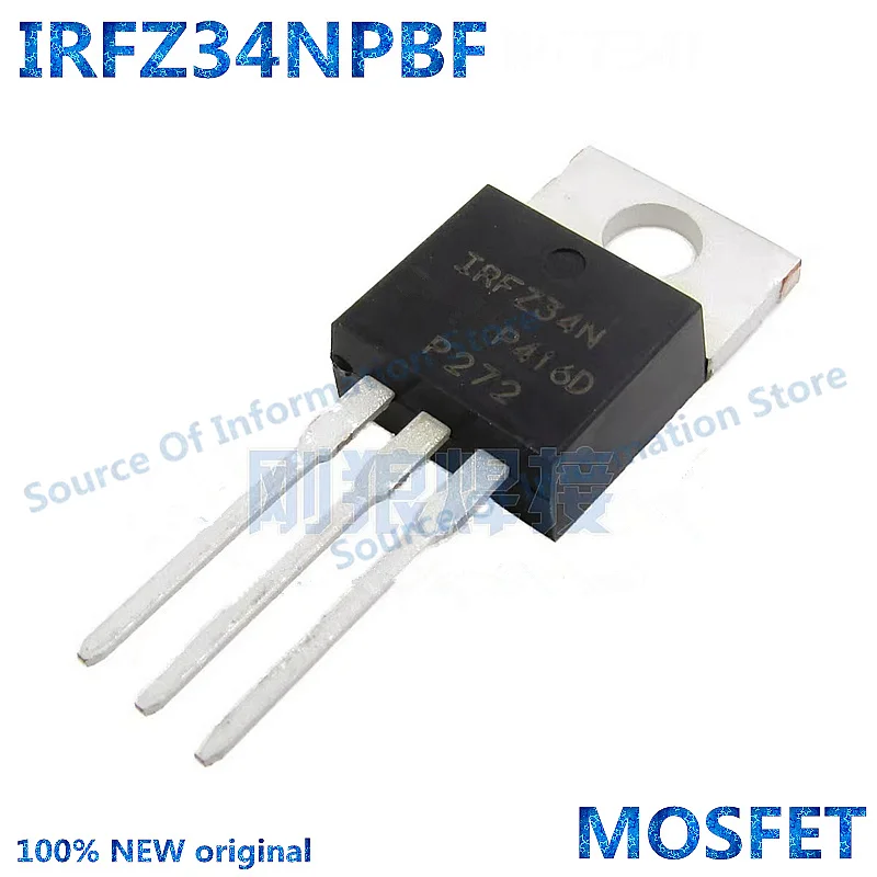 

5Pcs, IRFZ34NPBF, N-channel Power MOSFET