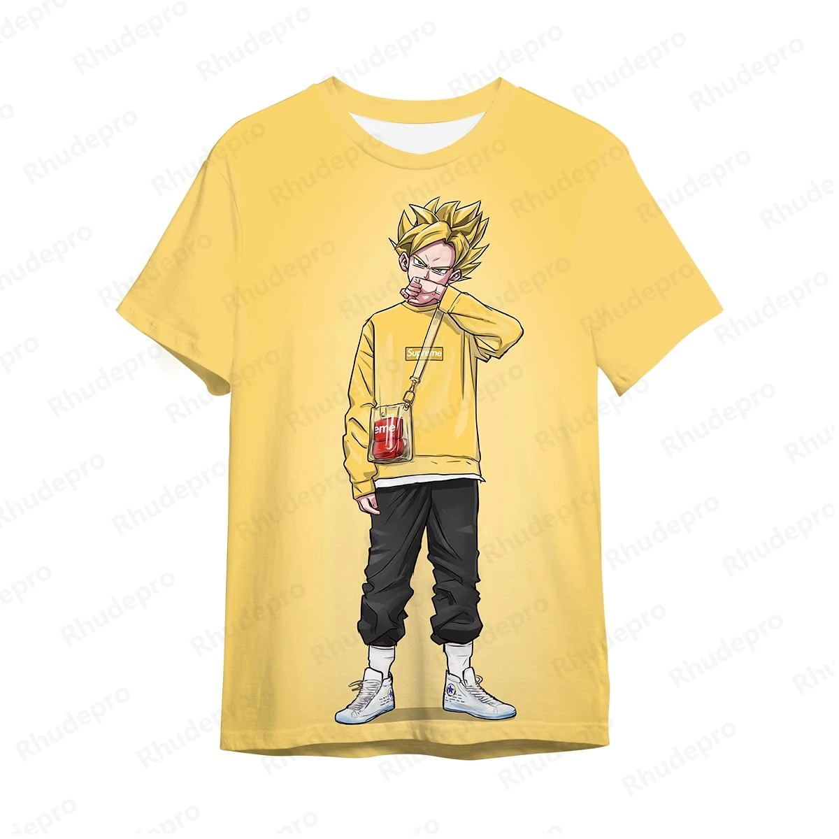 

Summer Men's T-shirt Anime Dragon Ball Clothing Vegeta Shirts Trend Goku Children Tops Streetwear Super Saiya 2024 New