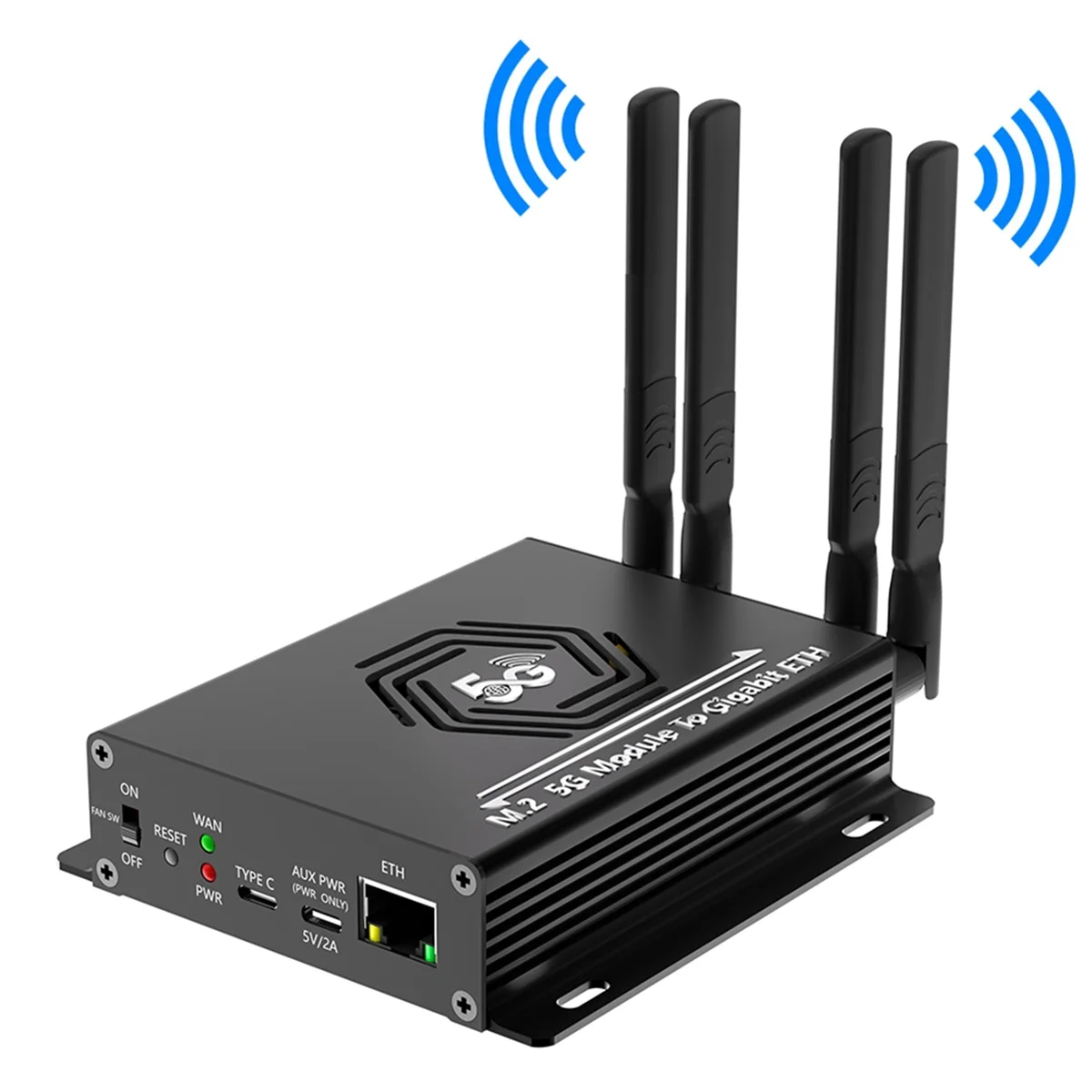 A93P NGFF(M.2) 4G/5G Module to USB 3.0 Adapter with RJ45 Port, Realtek RTL8125BG Controller Converter Riser Board