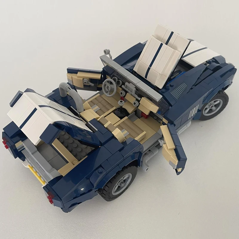 

MOC Mini High Speed Cars Building blocks bricks race Mustang GT Supercar GTR P1 Car Assemble Model Toys For Children Gifts10265