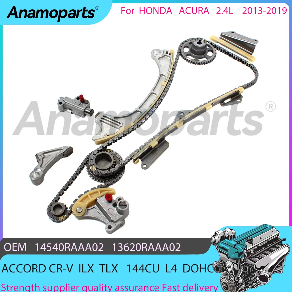 Kit de Tensor de Cadena de Distribución para Motor 2.4L 13-19 HONDA ACCORD CR-V ACURA ILX TLX 2.4 L T 144CU L4 DOHC 14540RAAA02