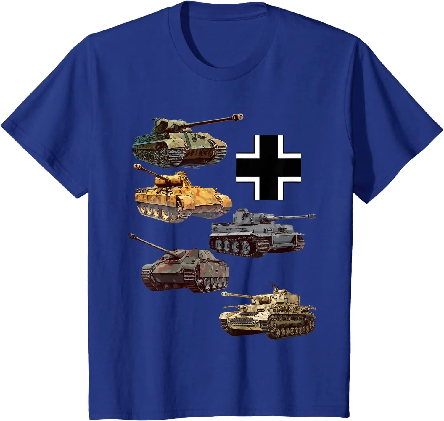 WWII German Panzer Panther, Jagdpanther, Tiger 1, Tiger 2 Tank T-Shirt. Summer Cotton O-Neck Short Sleeve Mens T Shirt New S-3XL