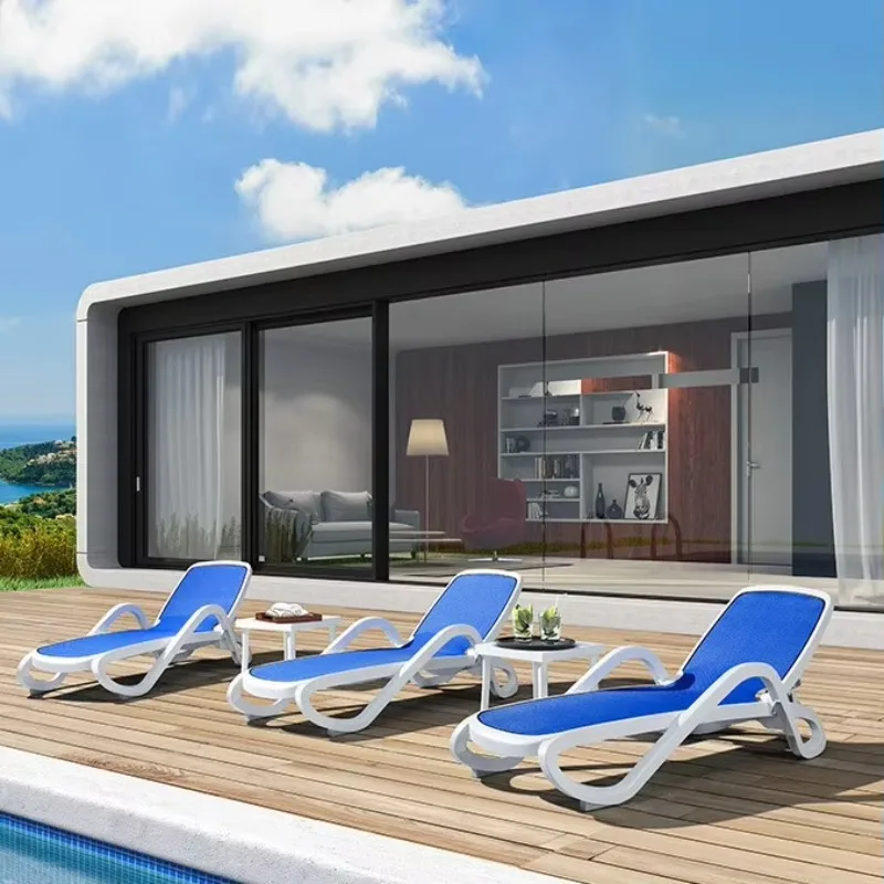Salotti da piscina Mobili da esterno di lusso Terrazza Lettini da spiaggia