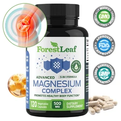 ForestLeaf Magnesium Complex 500 Mg - Magnesium for Sleep, Joints, Constipation - Magnesium Supplement for Women