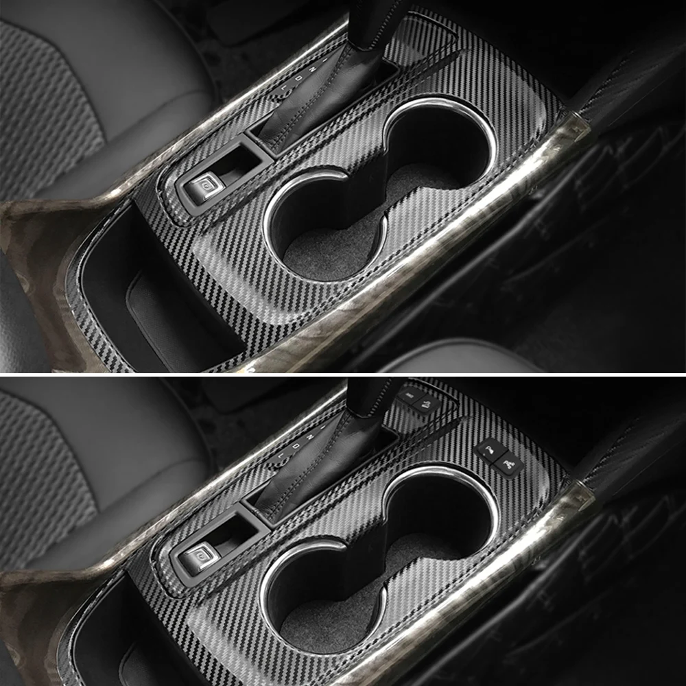 Carbon Fiber Interior car Sticker For Ford Explorer 2017-2023 Central Console Gear Shift Panel Door Handle Cover Trim