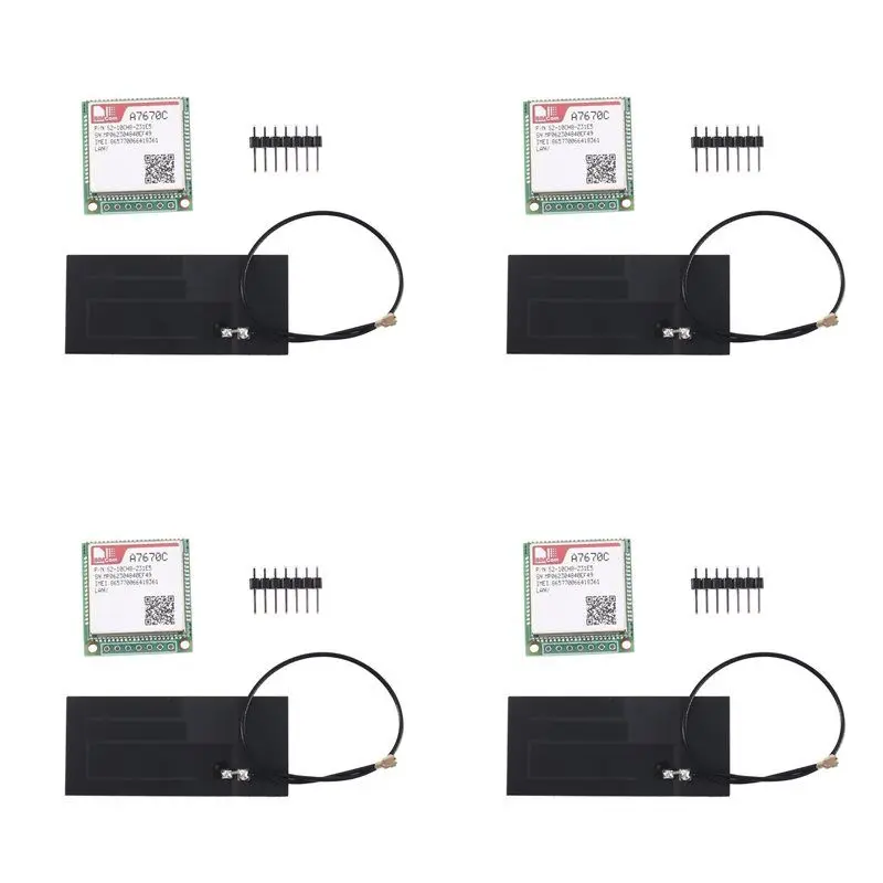 

ABZW 4X Portable 4G Module CAT.1 Core Development Board Module Full Network Passband 2G STM32 Routine FS-Mcore-A7670C