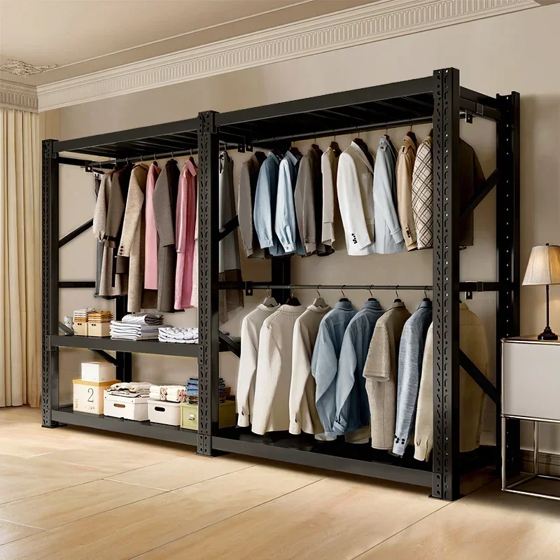Space Saving Cheap Wardrobe Metal Minimalist Nordic Modern Open Cupboard Bedroom Closet Organizer Vestidores Hotel Furniture