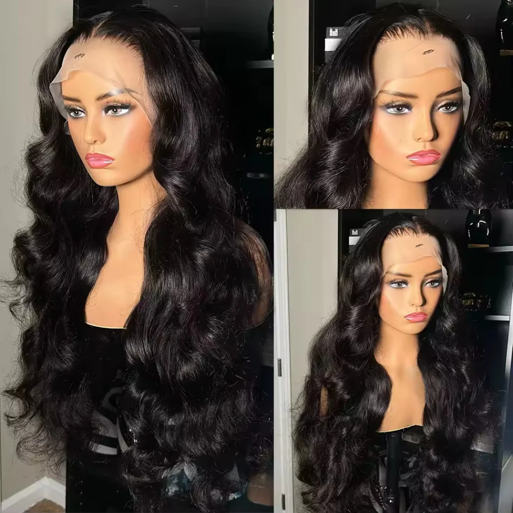 40 42 Inch Body Wave Lace Front Wig PrePlucked With Baby Hair 13x4  HD Lace Frontal Wigs For Women Body Wave Human Hair Wigs image 2