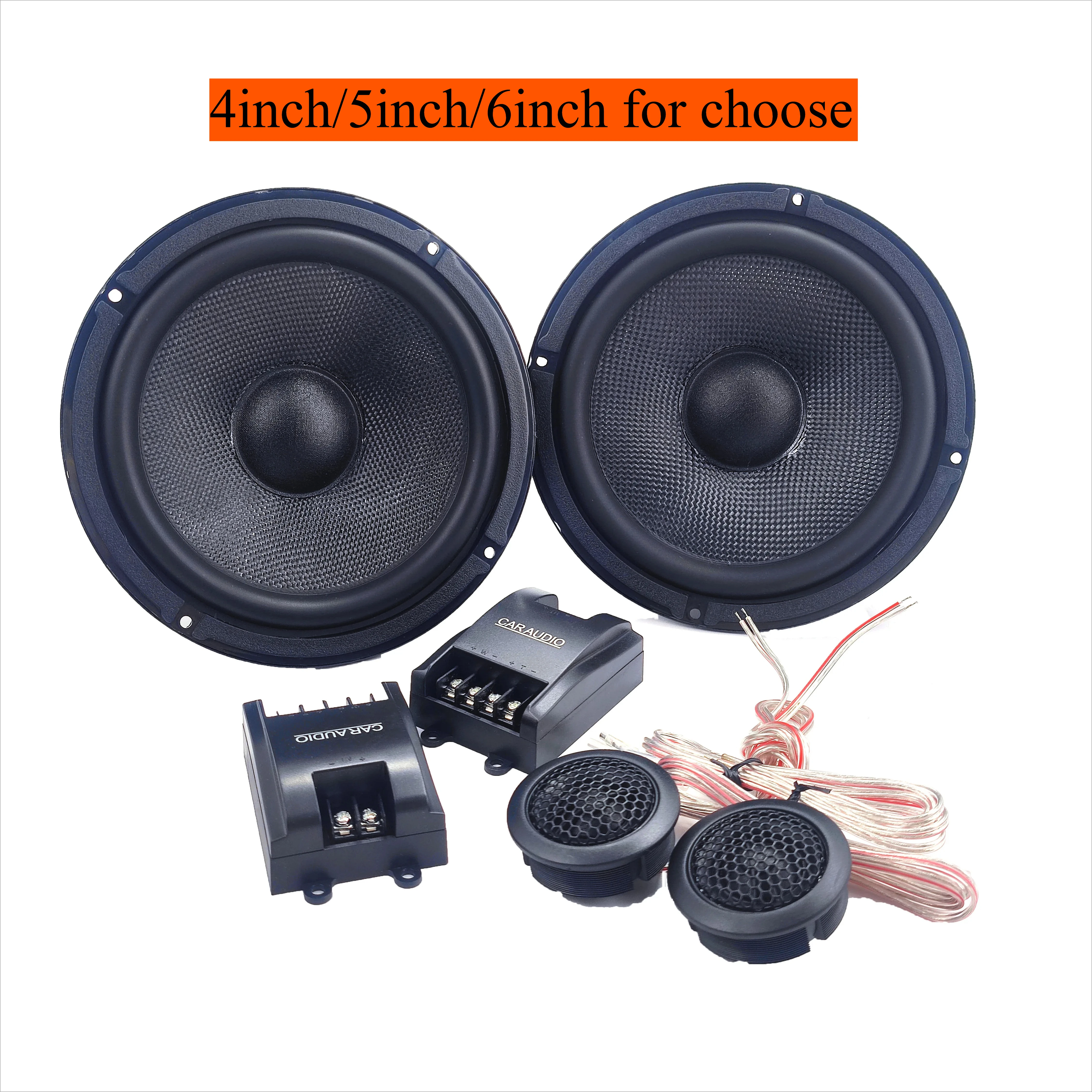 2-Way Car Audio Speaker 91 DB Car Components Speaker Car Sound Component Speaker set hot Factory 4inch/5inch/6.5Inch for choose