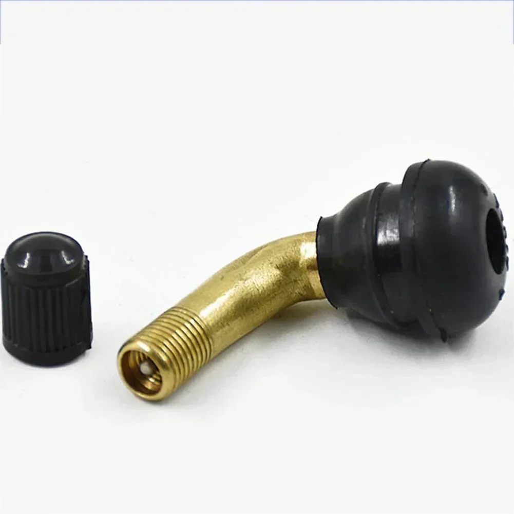 2PCS Motorcycle Tubeless Tire Valve Stems Right Angle 45 Degrees Electric Scooter Bike Pull-In Valve Core Tool  PVR70/60/50