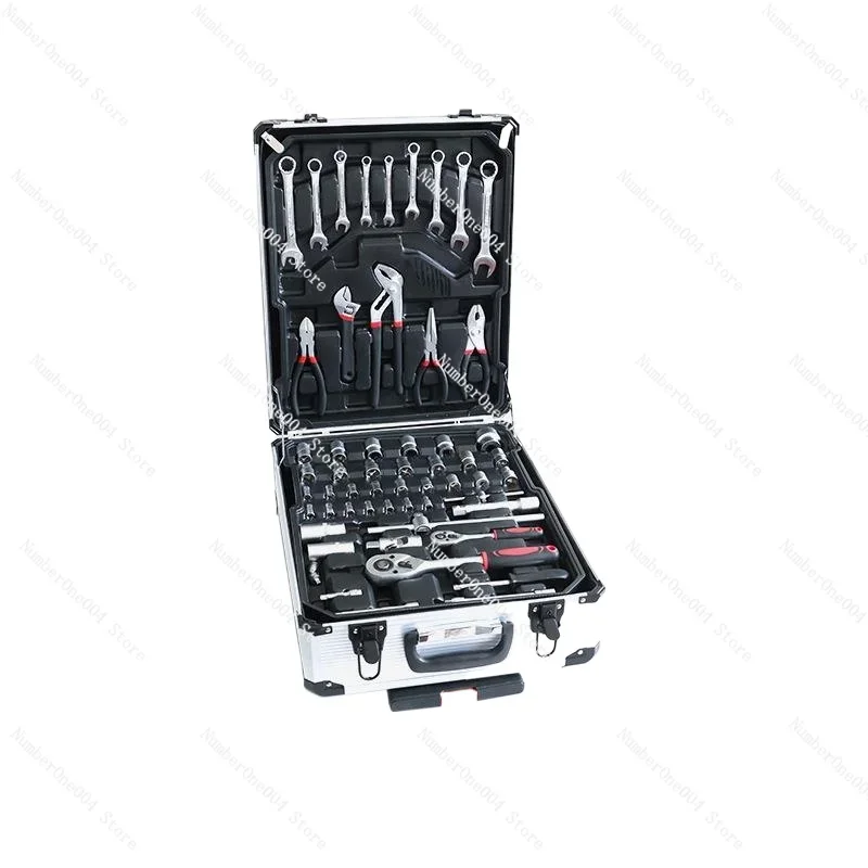 399-piece Set of Auto Repair Tools, Trolley Case Set, Light Sleeve Set, Household Hardware Repair, Auto Repair Toolbox.