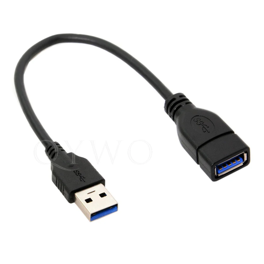 15CM Short USB extension cable USB 3.0 male to female extension cable charging and data sync USB 3.0 supper speed 5Gbps