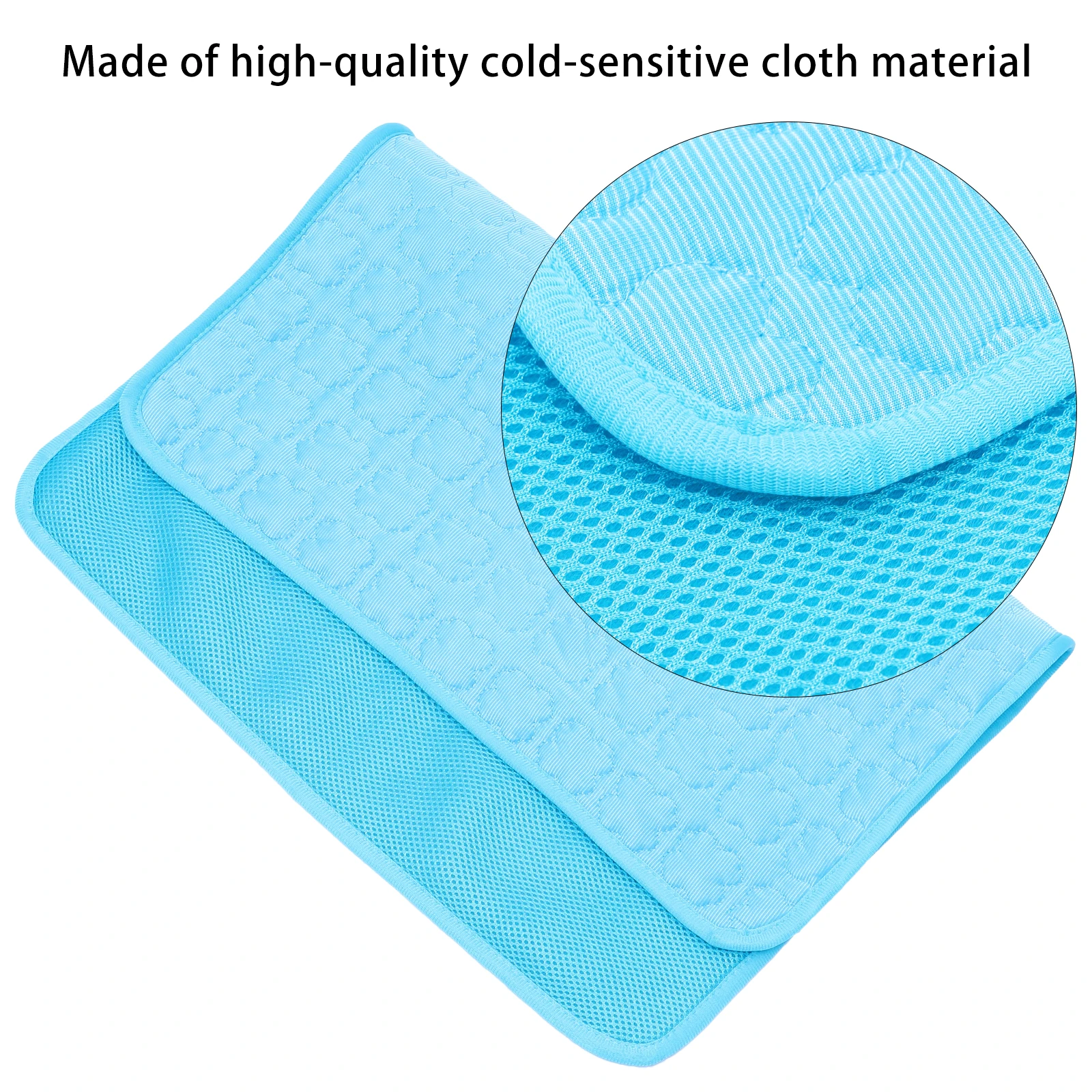 

Ice Silk Pet Cooling Mat Washable Dog Self-Cooling Pad Long Lasting For Crate Kennel Sofa Floor Car Seat