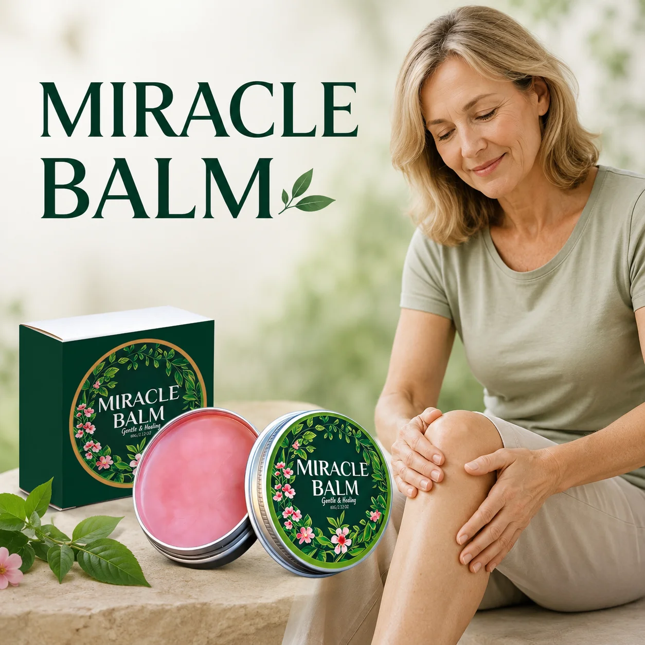 Miracle Balm Soothing Varicose Veins Discomfort Relax Muscle Relief Nerves Daily Joint Care Natural Formula Botanical Body Cream