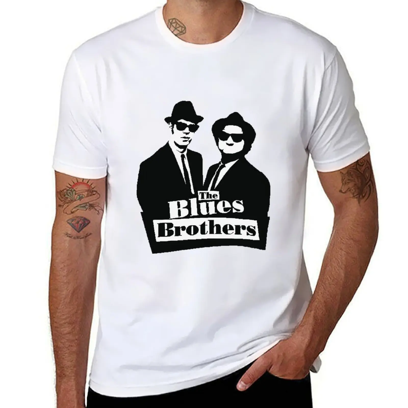 

Elwood Jake Music T-Shirt t shirt man designer cotton t shirt man T-Shirt
