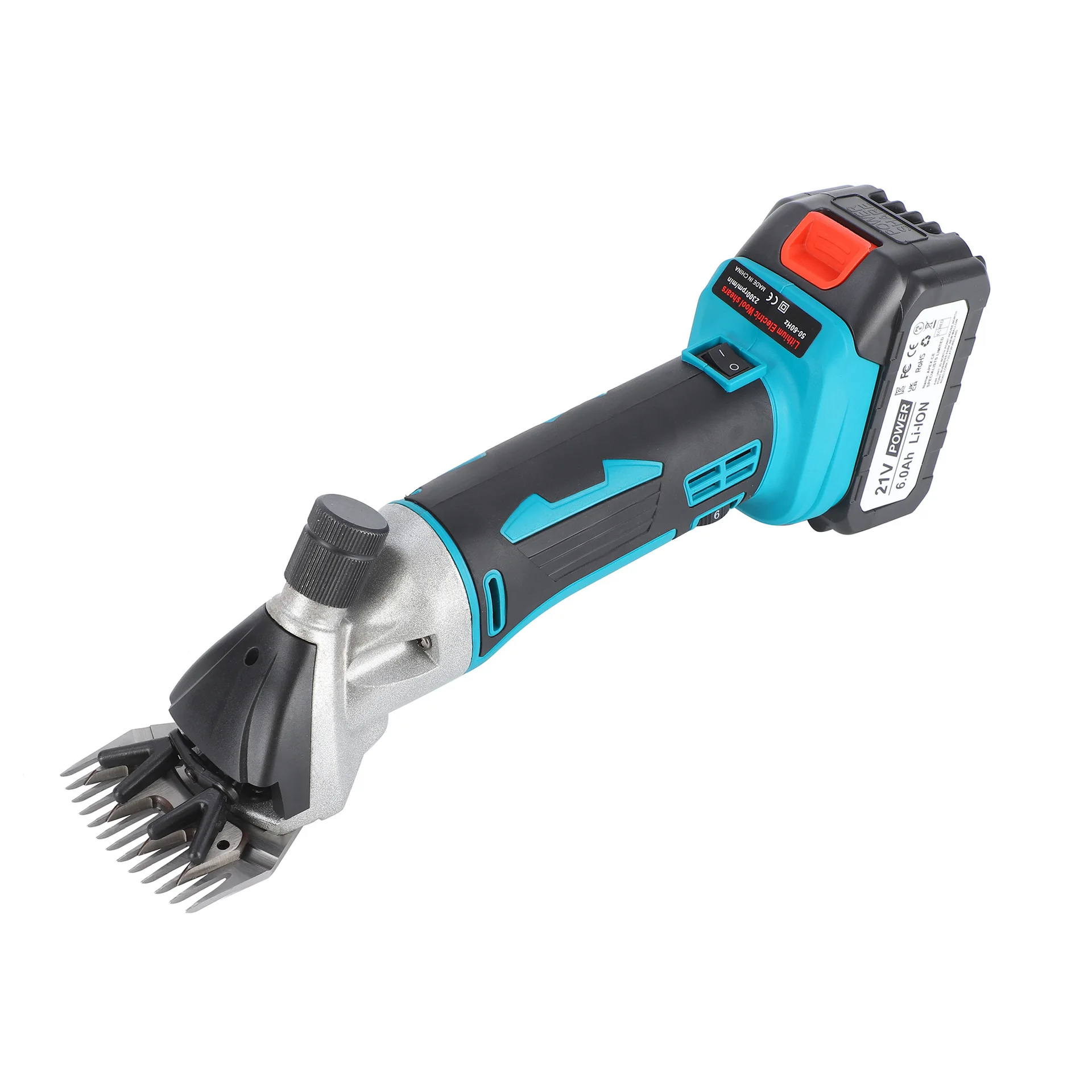 Electric Sheep Shears Cordless Rechargeable Lithium Battery Handheld Livestock Clipper Trimmer Portable for Goat Farm Use
